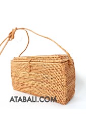 Ata rattan square bag balinese style